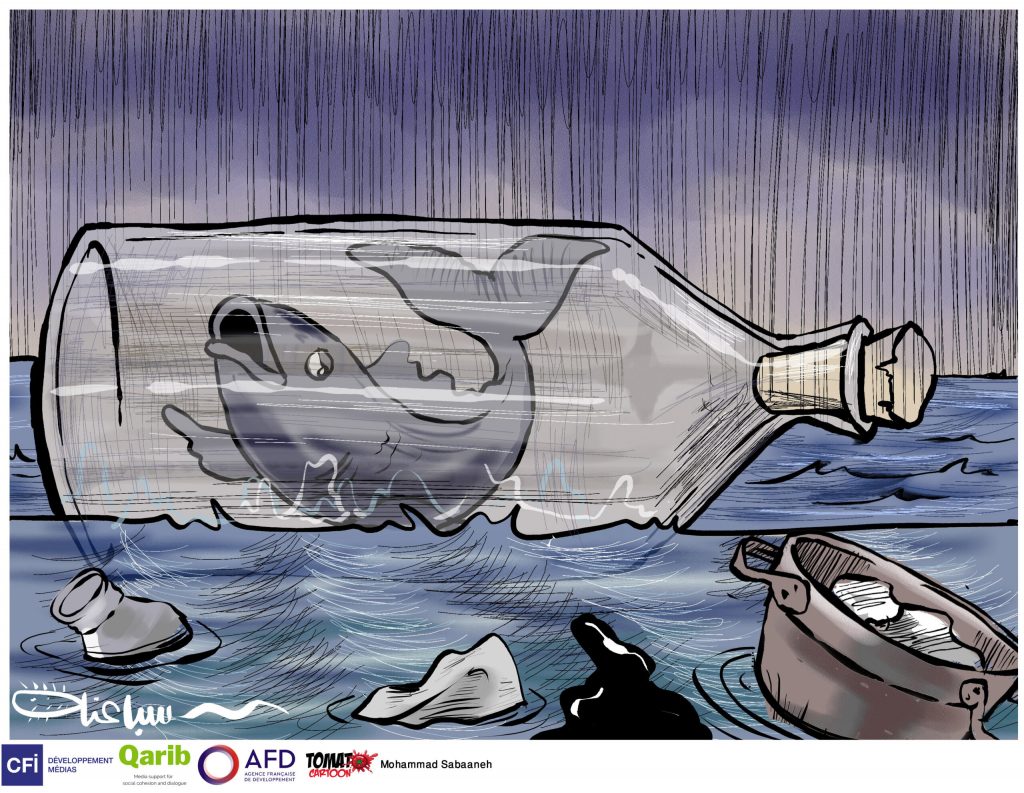 Plastic Bottles Water Pollution Drawing Zip Pouch by Frank Ramspott - Fine  Art America